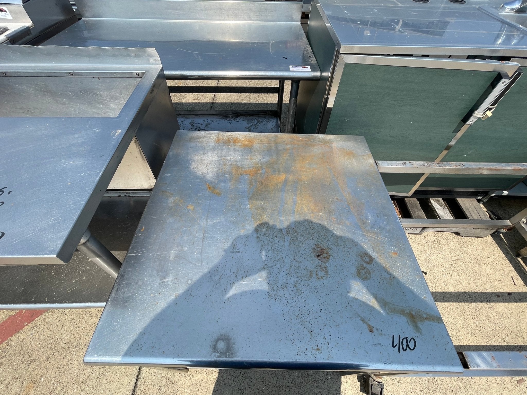 Used 30" Stainless Steel Equipment Stand with Shelves - SS248 - Falcon Restaurant Supply - 1