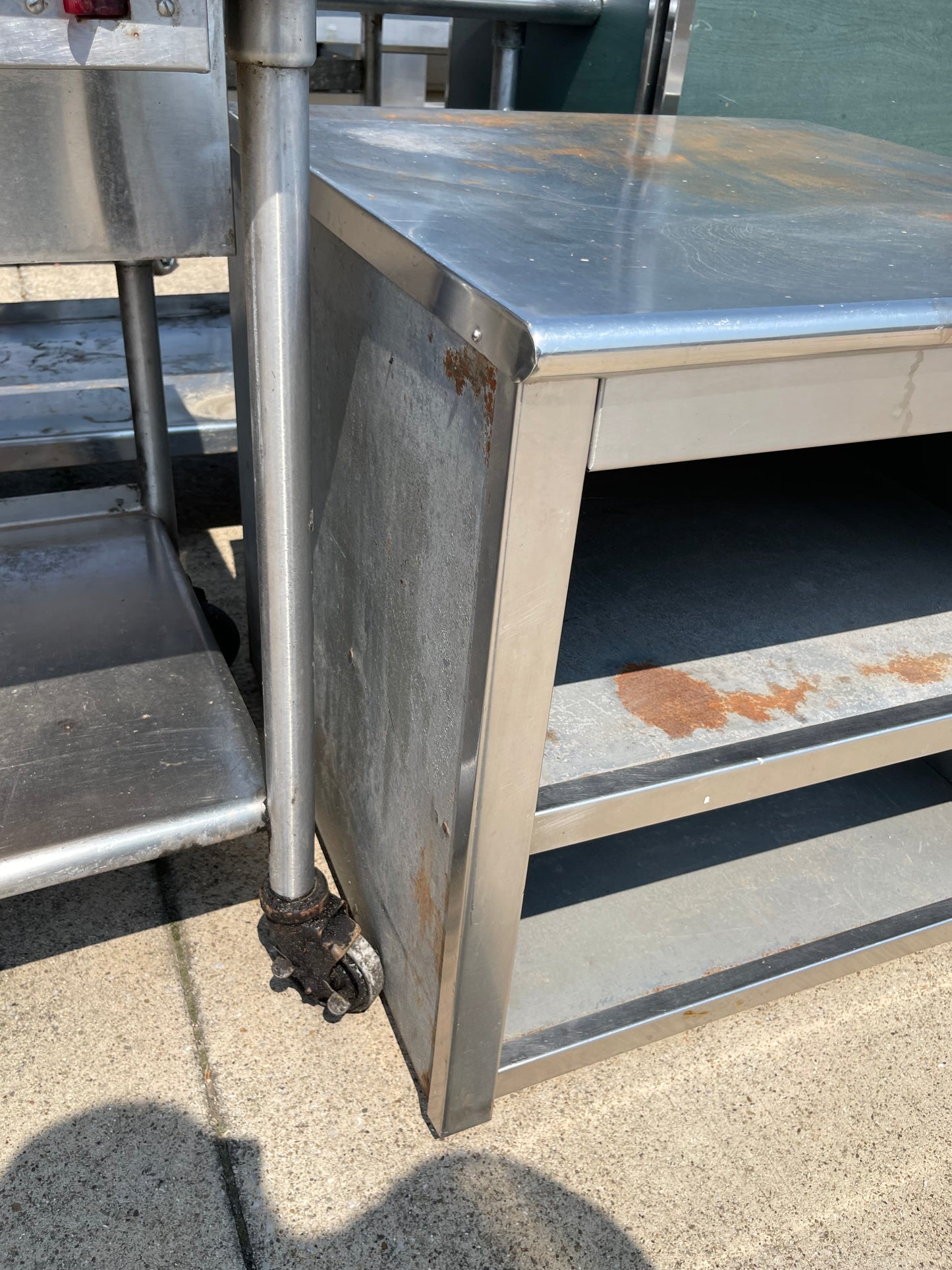 Used 30" Stainless Steel Equipment Stand with Shelves - SS248