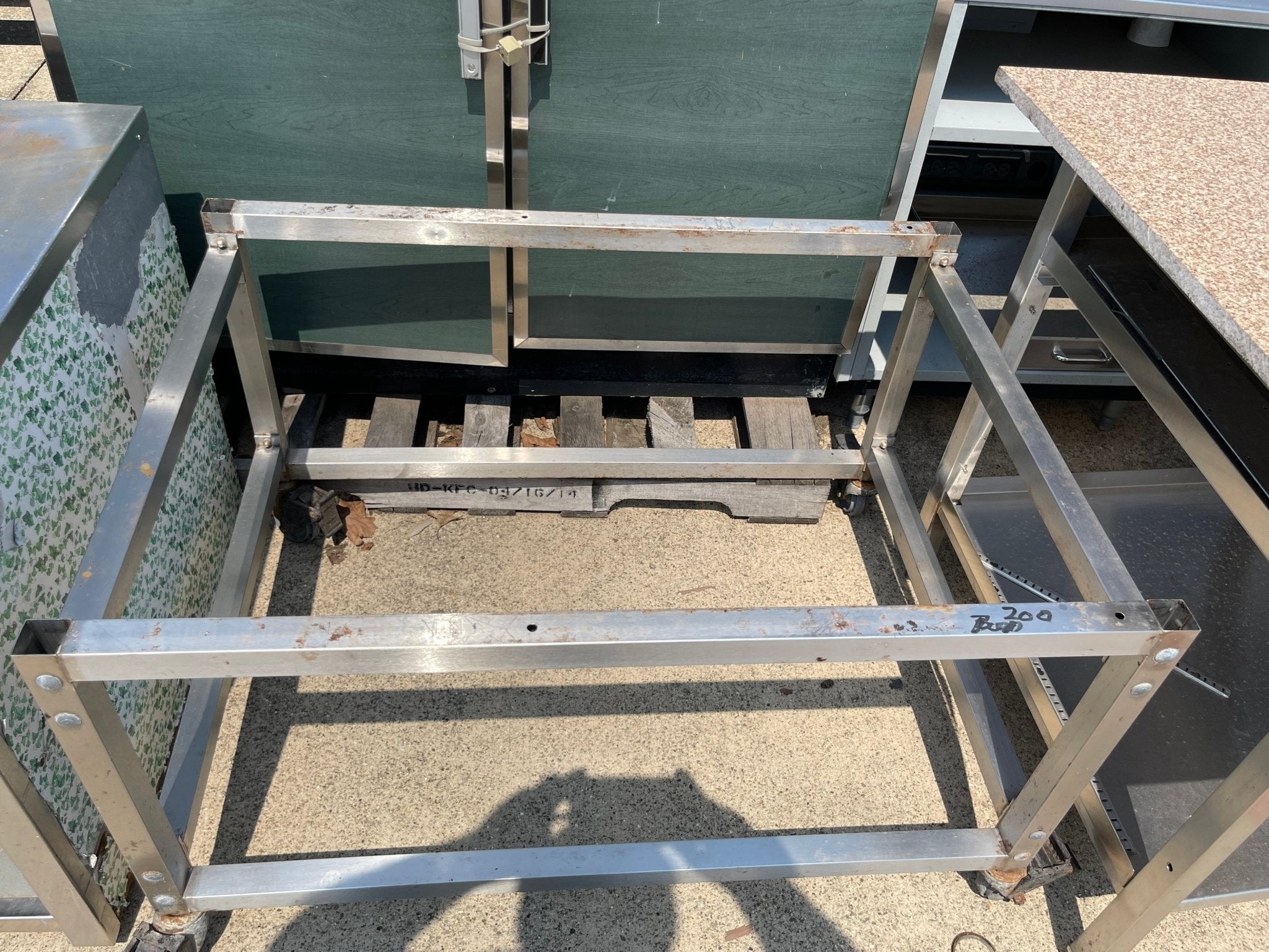 Used 41" Stainless Steel equipment Stand Frame - SS249 - Falcon Restaurant Supply - 2