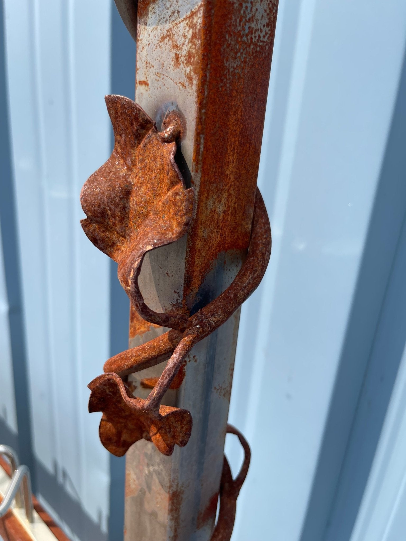 Used 62" Steel Overhead Bar Wine Martini Glass Rack Rail Organizer - SS251 - Falcon Restaurant Supply - 3