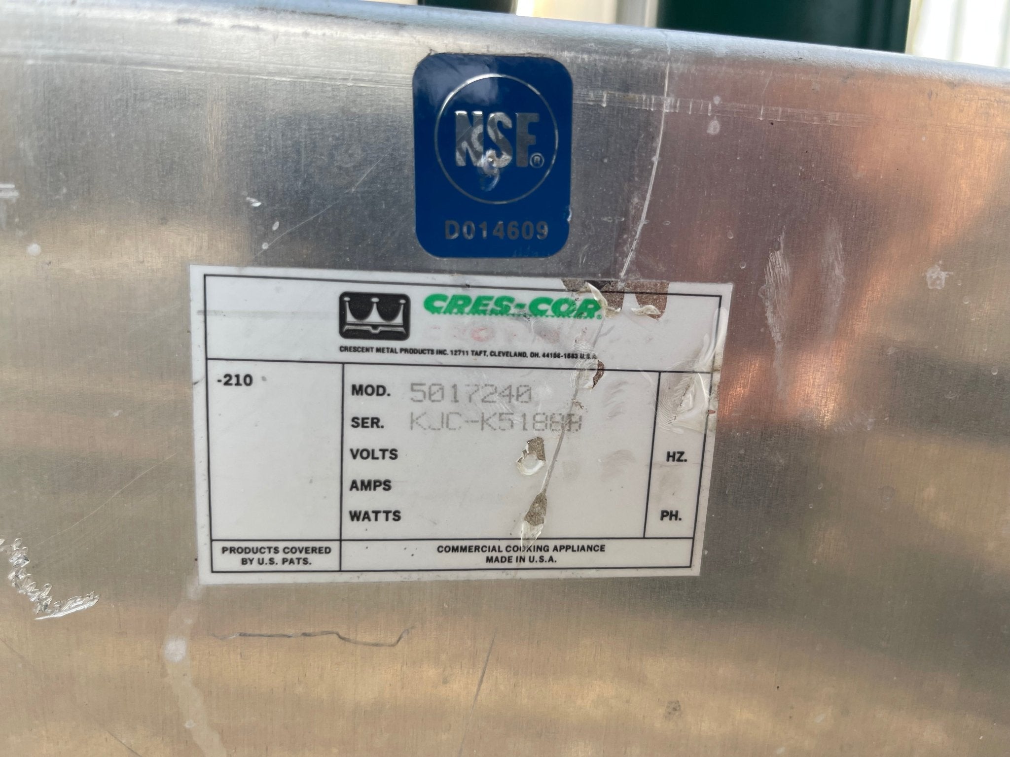 Used Cres Cor 5017240 Dish Plate Dolly Poker Chip Style 7" - 9" Plates 240 Plates - SS252 - Falcon Restaurant Supply - 4