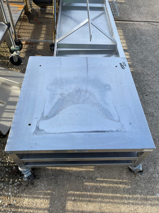 Used 30" Stainless Steel Equipment Stand with Caster Wheels - SS253