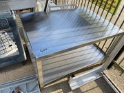 Used 43" Stainless Steel Table with Shelf - SS257 - Falcon Restaurant Supply - 1