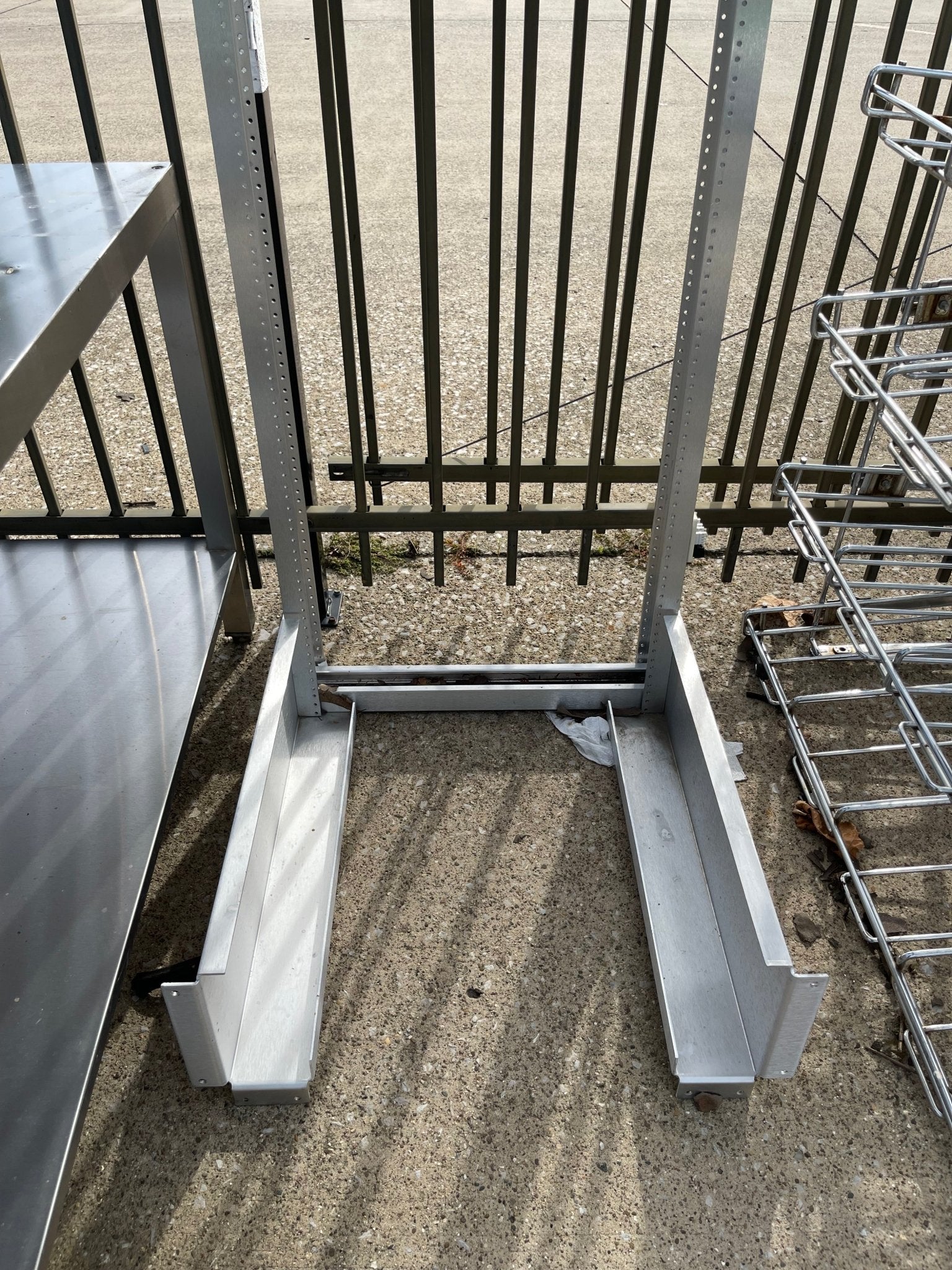 Used 22"X24"X75" Stainless Steel Server Rack Electronic Equipment Shelves - SS258