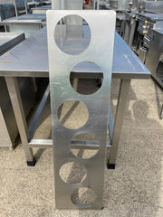 Used 48" Stainless Steel Soup Bar Insert 6 - 7/8" Openings - SS259 - Falcon Restaurant Supply - 1