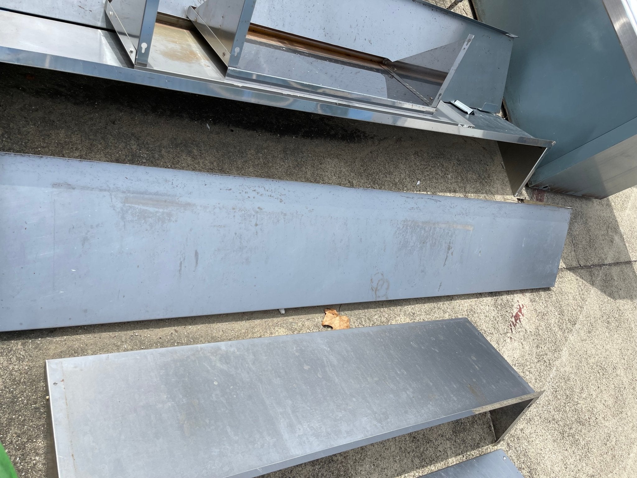 Used John Boos EWS8 - 1696 Wall Mounted Shelf, 96"W x 16"D, Stainless Steel - SS263 - Falcon Restaurant Supply - 1