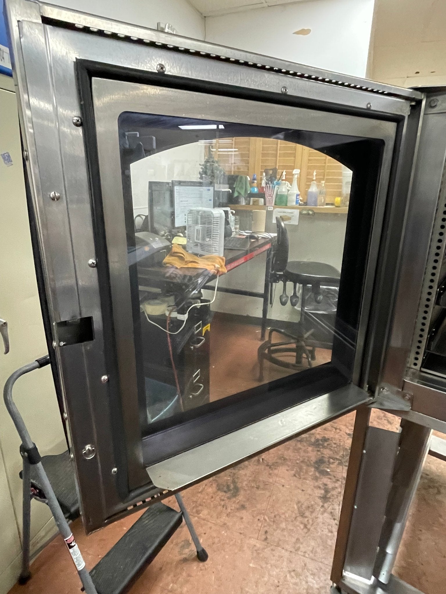 Used Baxter HCO100E Electric Hybrid Convection Steam Oven with Stand 220V 3Ph - Falcon Restaurant Supply - 8
