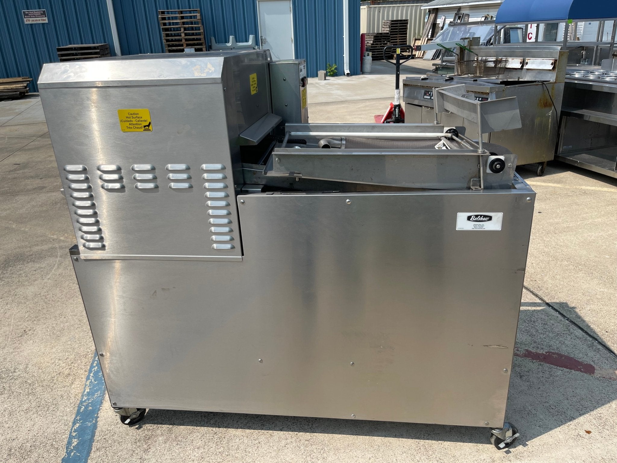 Used Belshaw Thermoglaze TG - 50 Donut Glazing Icing Machine 50 - 75dz Per Hour 208V - Falcon Restaurant Supply - 1