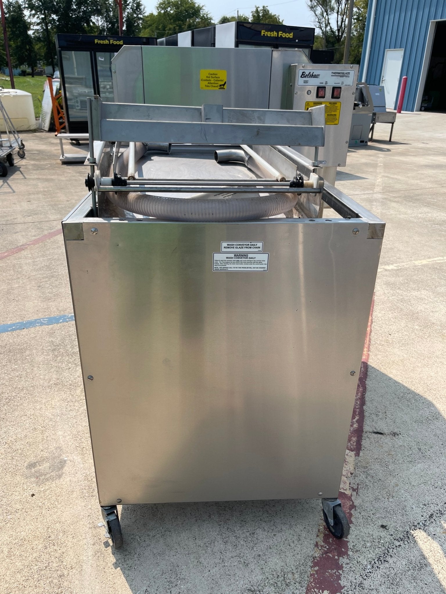 Used Belshaw Thermoglaze TG - 50 Donut Glazing Icing Machine 50 - 75dz Per Hour 208V - Falcon Restaurant Supply - 5