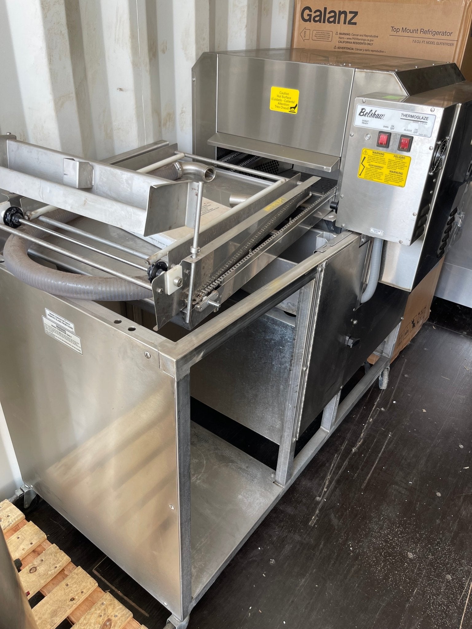 Used Belshaw Thermoglaze TG - 50 Donut Glazing Icing Machine 50 - 75dz Per Hour 208V - Falcon Restaurant Supply - 4