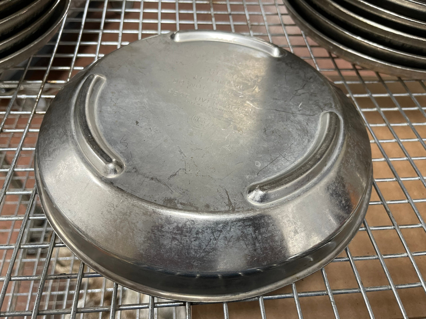 Dinex Stainless Steel Wax Base for a 9" Plate - Warmer Catering