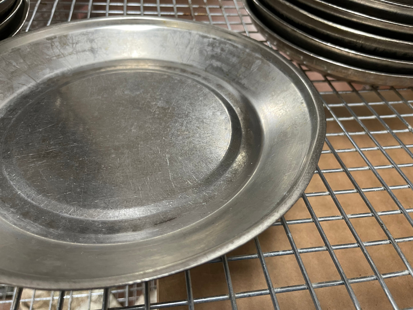 Dinex Stainless Steel Wax Base for a 9" Plate - Warmer Catering