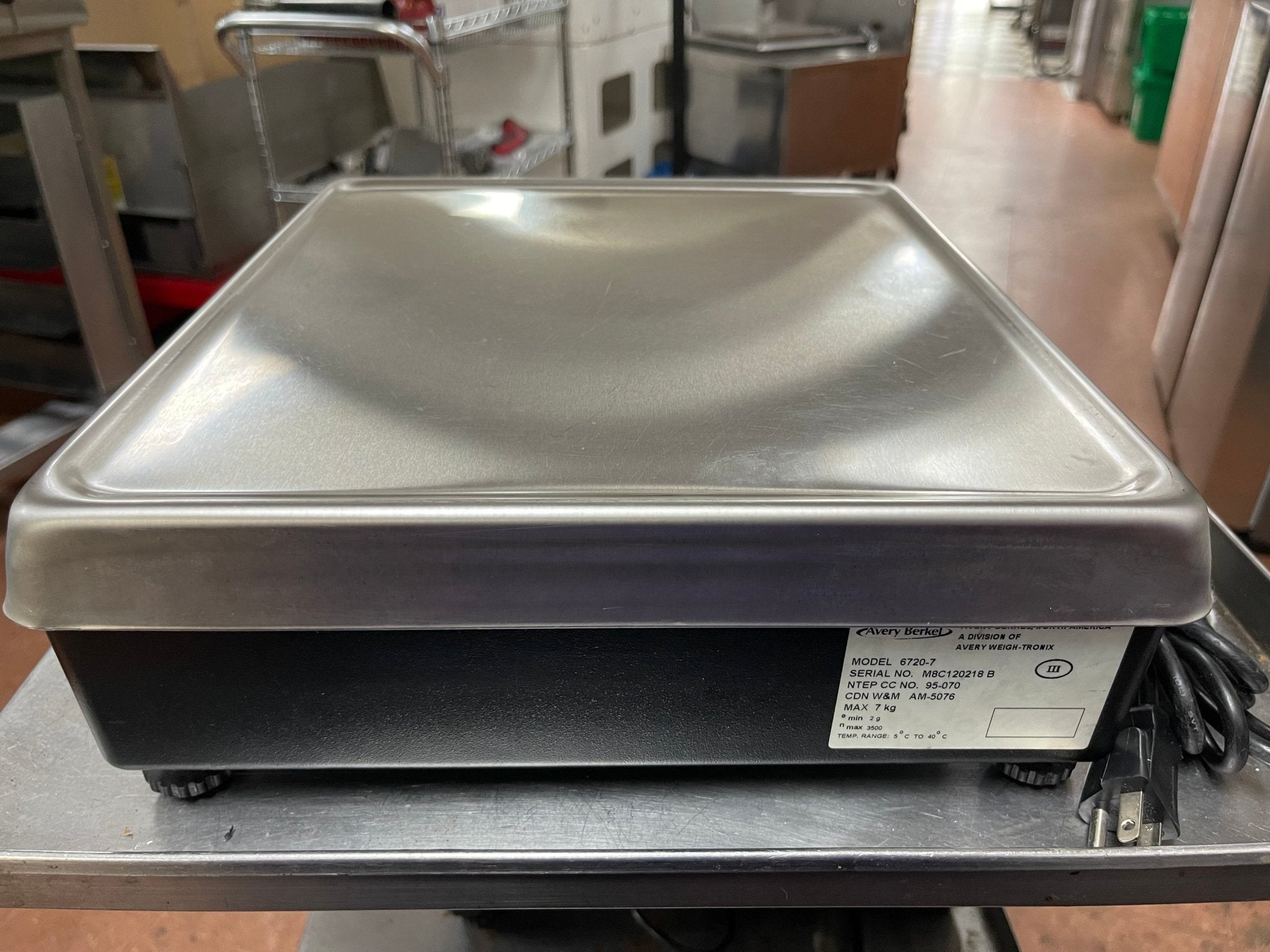 Used Avery Berkel 6720-7 POS Retail Bench Scale 15 x 005lb