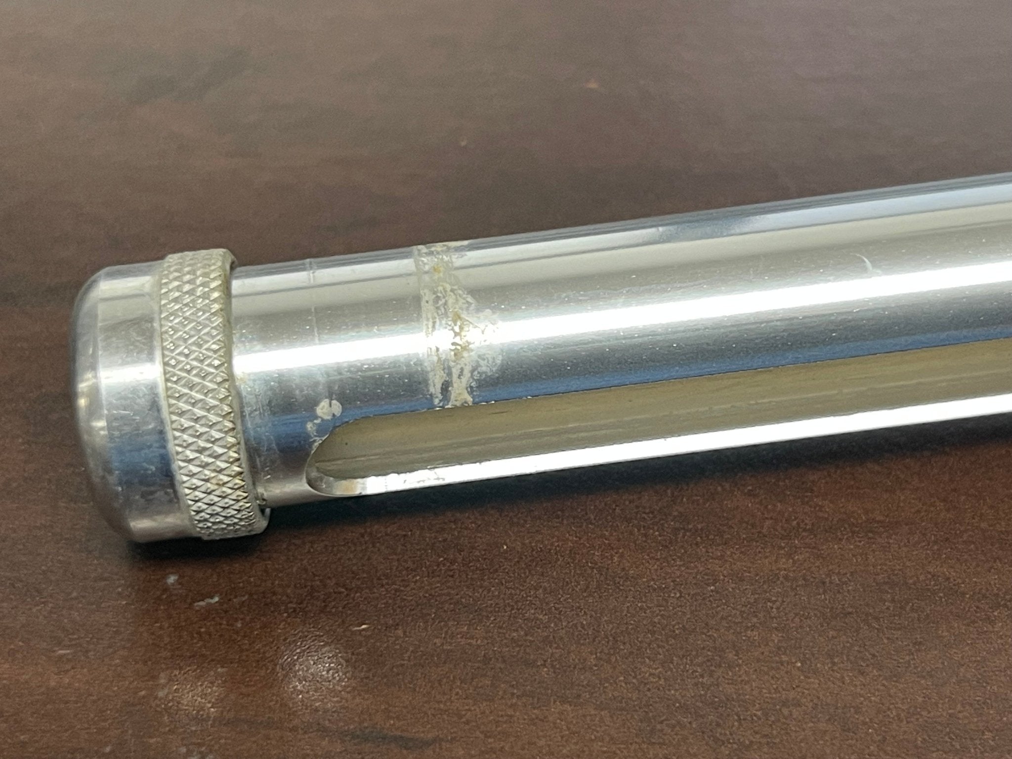 Used Bunn 26688.0004 Chrome Faucet Shank with 10" Sight Gauge for Soft Heat Coffee Servers - Falcon Restaurant Supply - 4
