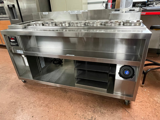 Used Duke HCSS-LH Stainless Steel Dry Channel Soup Warmer Heated Holding Station Buffet - 220V