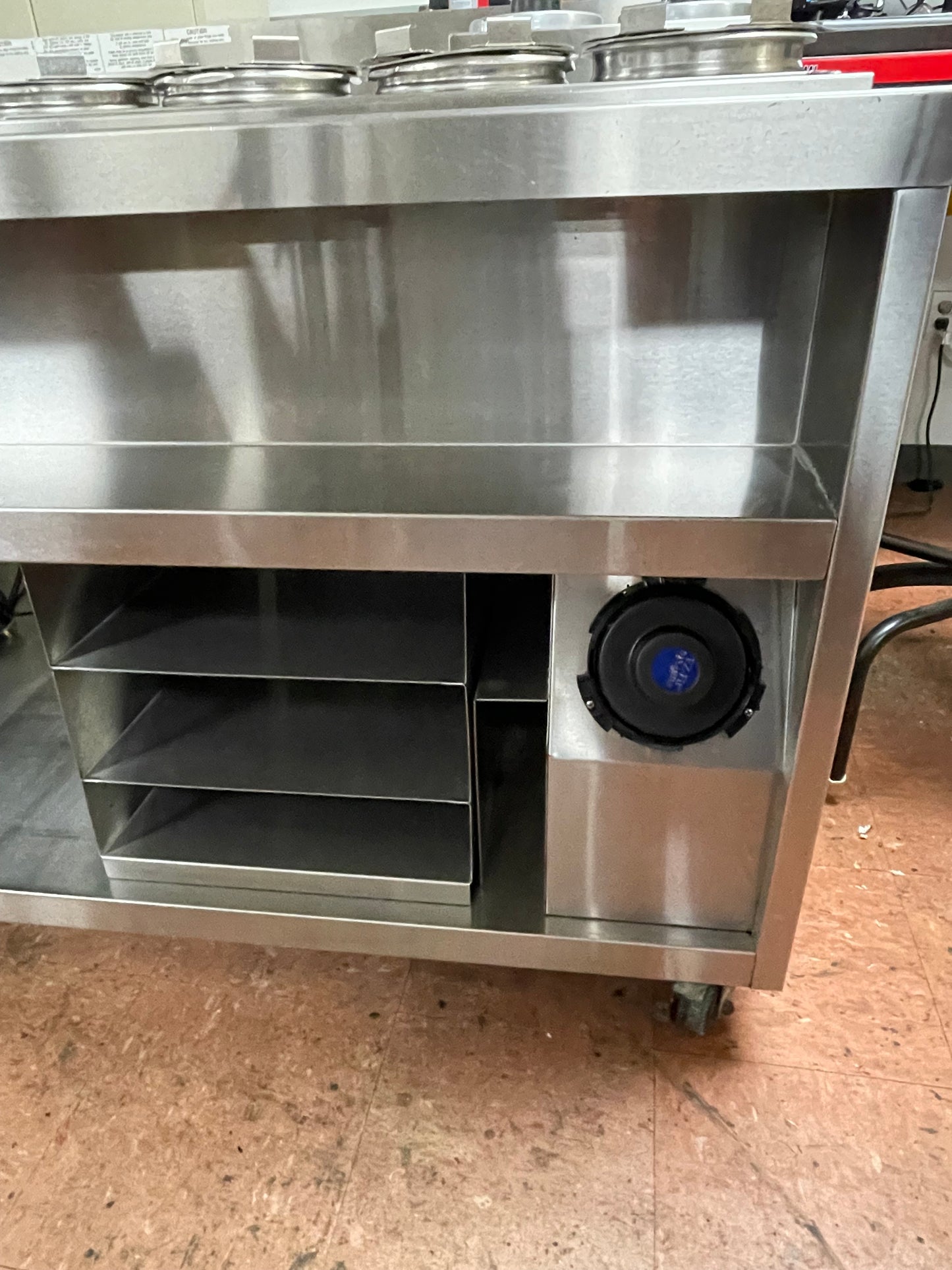 Used Duke HCSS-LH Stainless Steel Dry Channel Soup Warmer Heated Holding Station Buffet - 220V