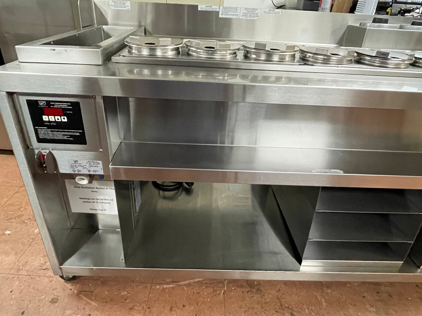 Used Duke HCSS-LH Stainless Steel Dry Channel Soup Warmer Heated Holding Station Buffet - 220V