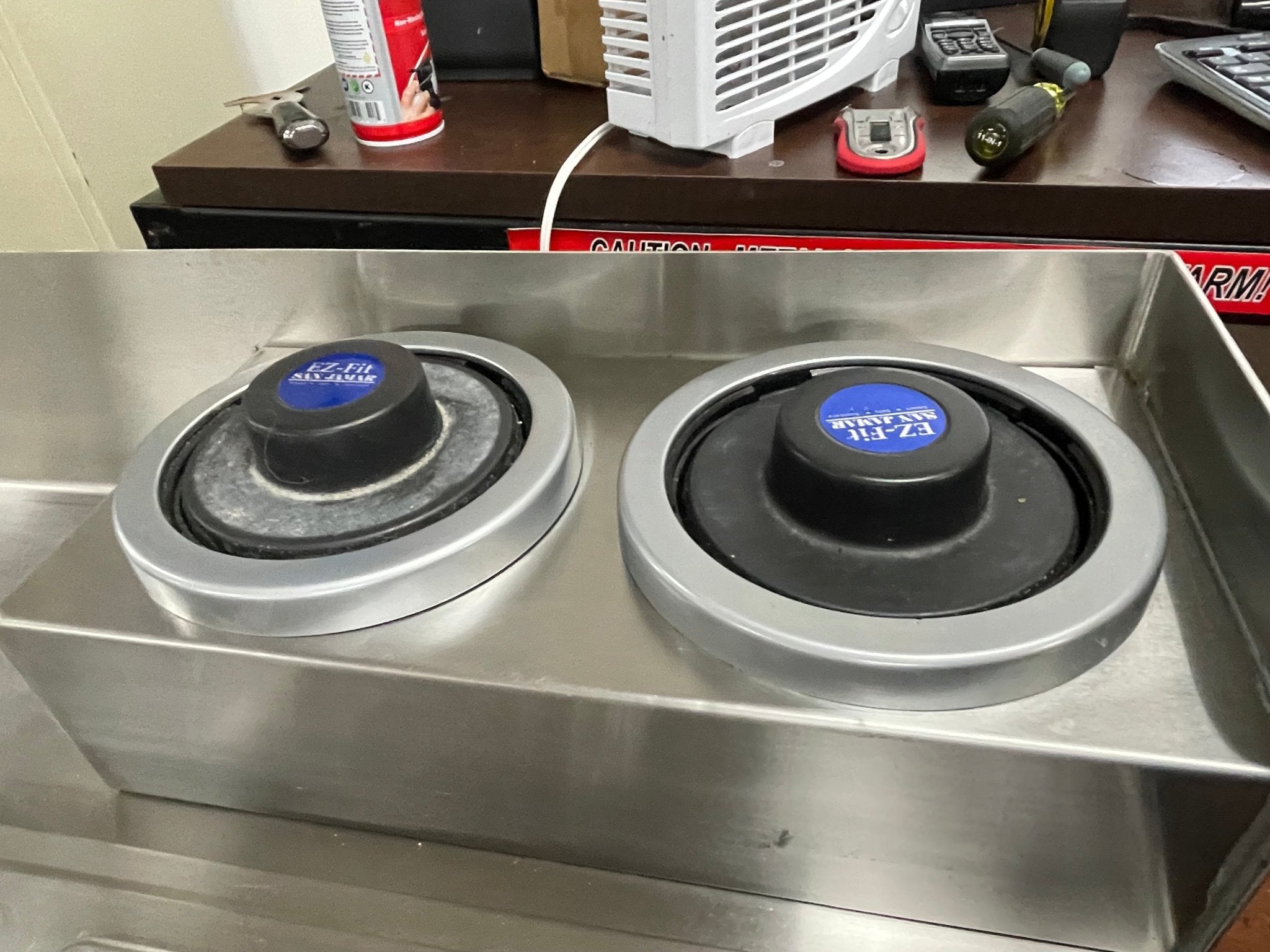 Used Duke HCSS - LH Stainless Steel Dry Channel Soup Warmer Heated Holding Station Buffet - 220V - Falcon Restaurant Supply - 14