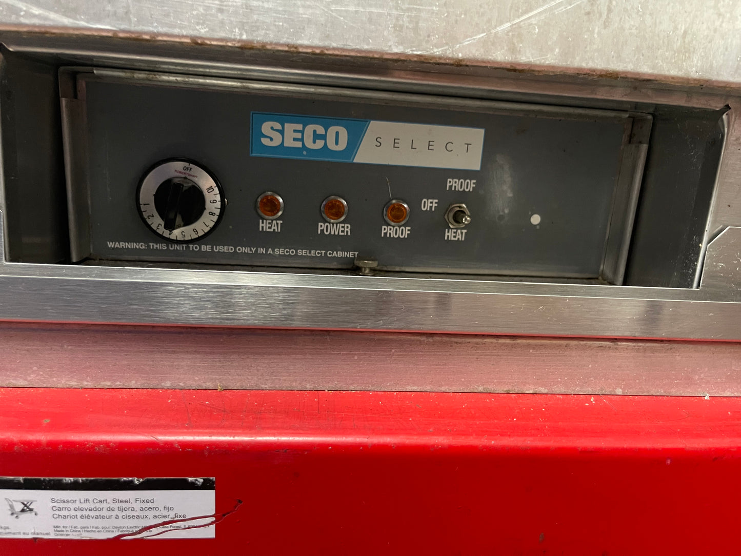 Used Seco Select VCI  Heated Warming Holding 6 Pan Proofing Cabinet 120V