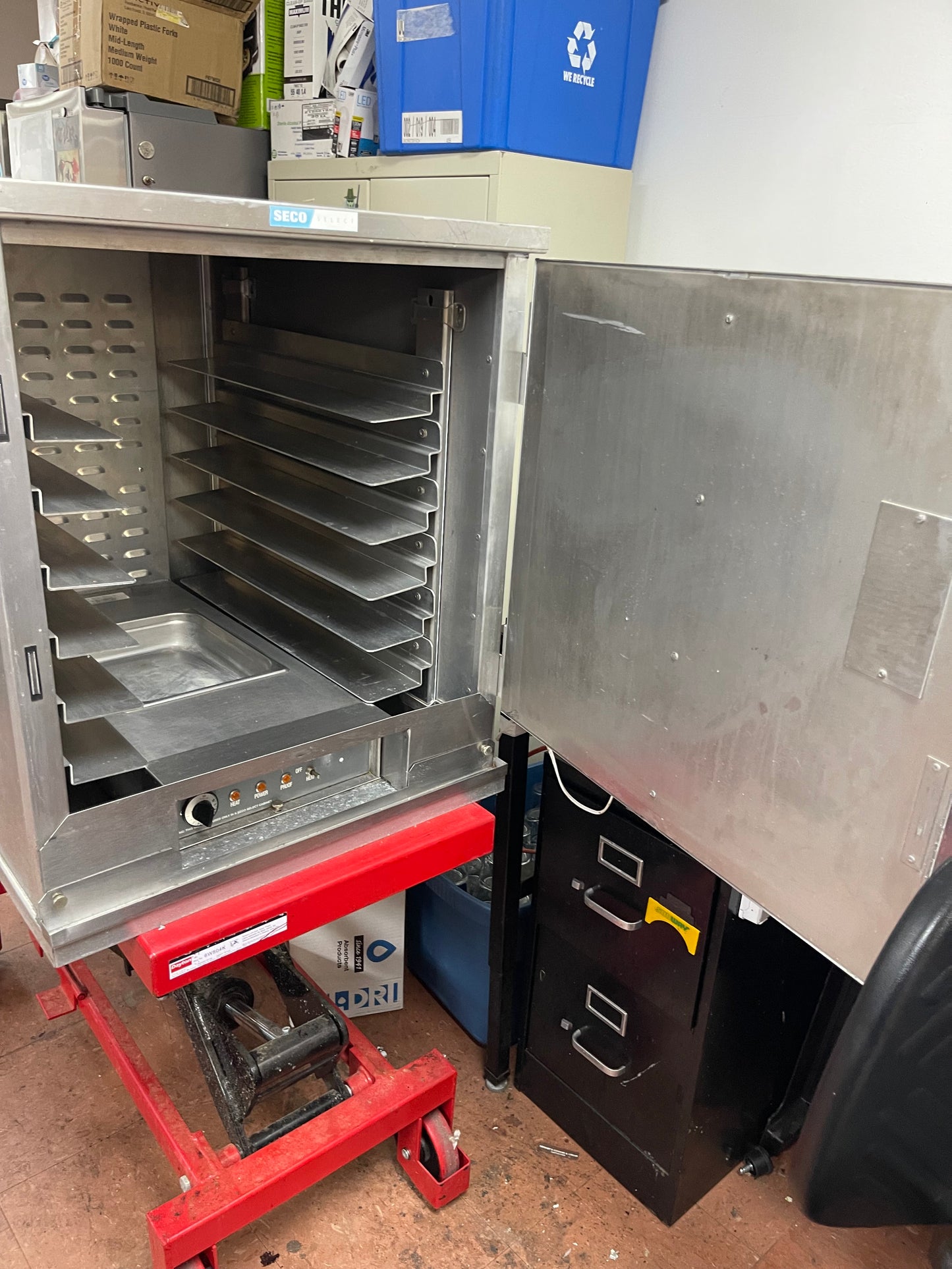 Used Seco Select VCI  Heated Warming Holding 6 Pan Proofing Cabinet 120V