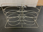 Used Chrome Plated 8 Pie Plate Caddy Cooling Rack Display - Falcon Restaurant Supply - 1