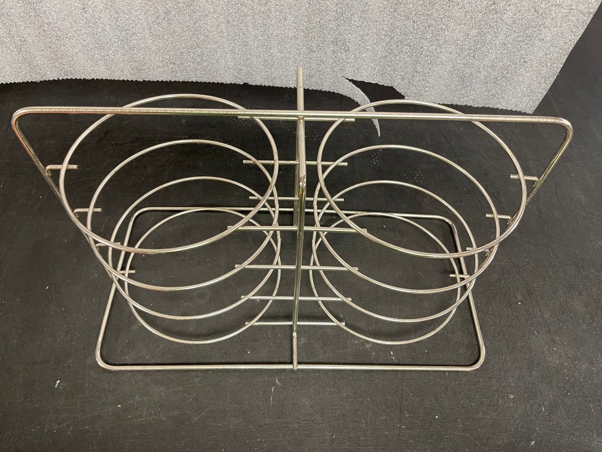 Used Chrome Plated 8 Pie Plate Caddy Cooling Rack Display - Falcon Restaurant Supply - 2
