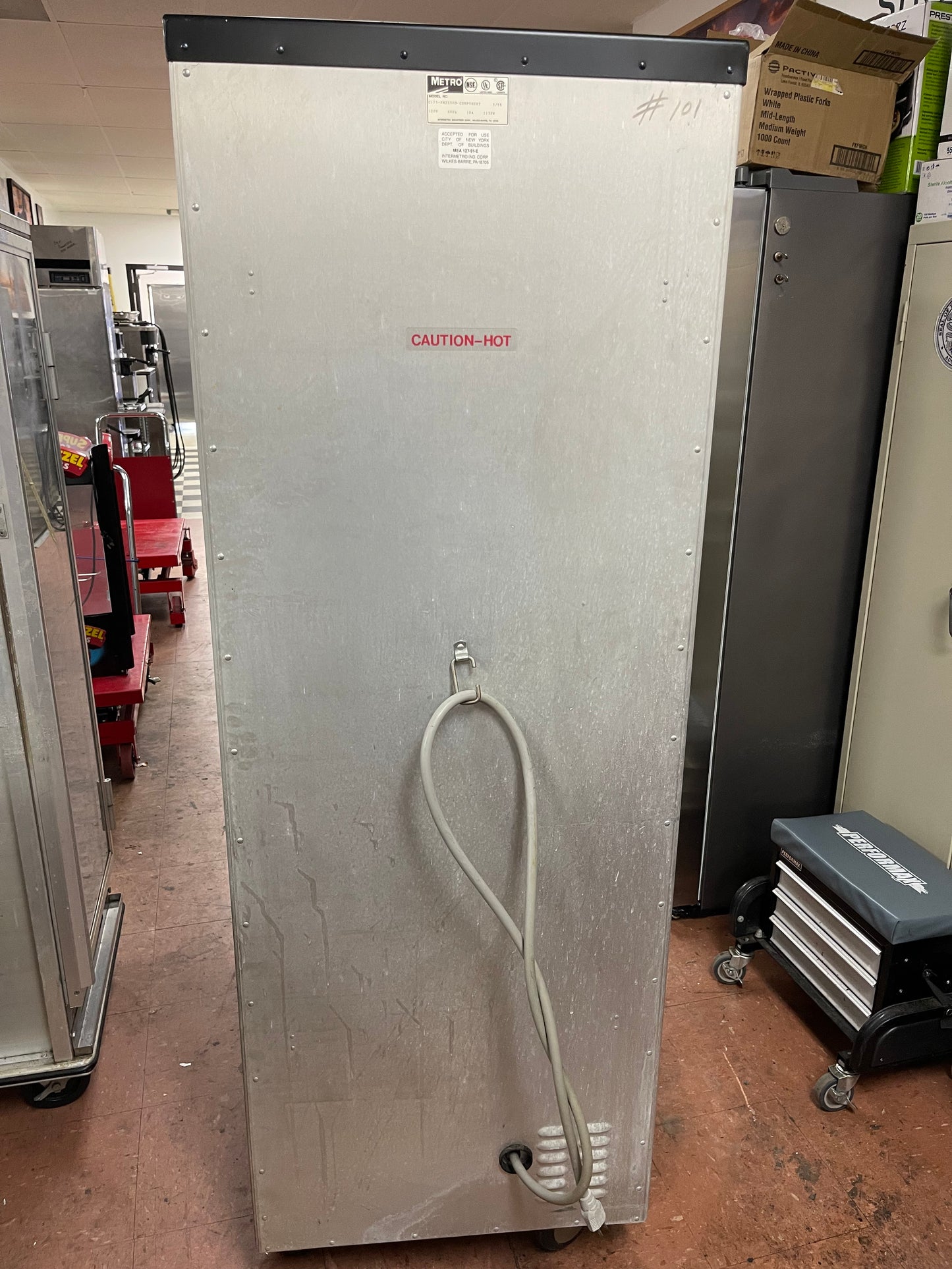 Used Metro C175 Full Height PM2X500 Mobile Heated Humidified 18 Pan Warming Dough Proofing Cabinet 120V