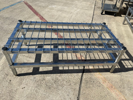 Used 48" x 24" Metro HDP55C Heavy Duty Dunnage Rack with Wire Mat 3000lb Capacity - SS271