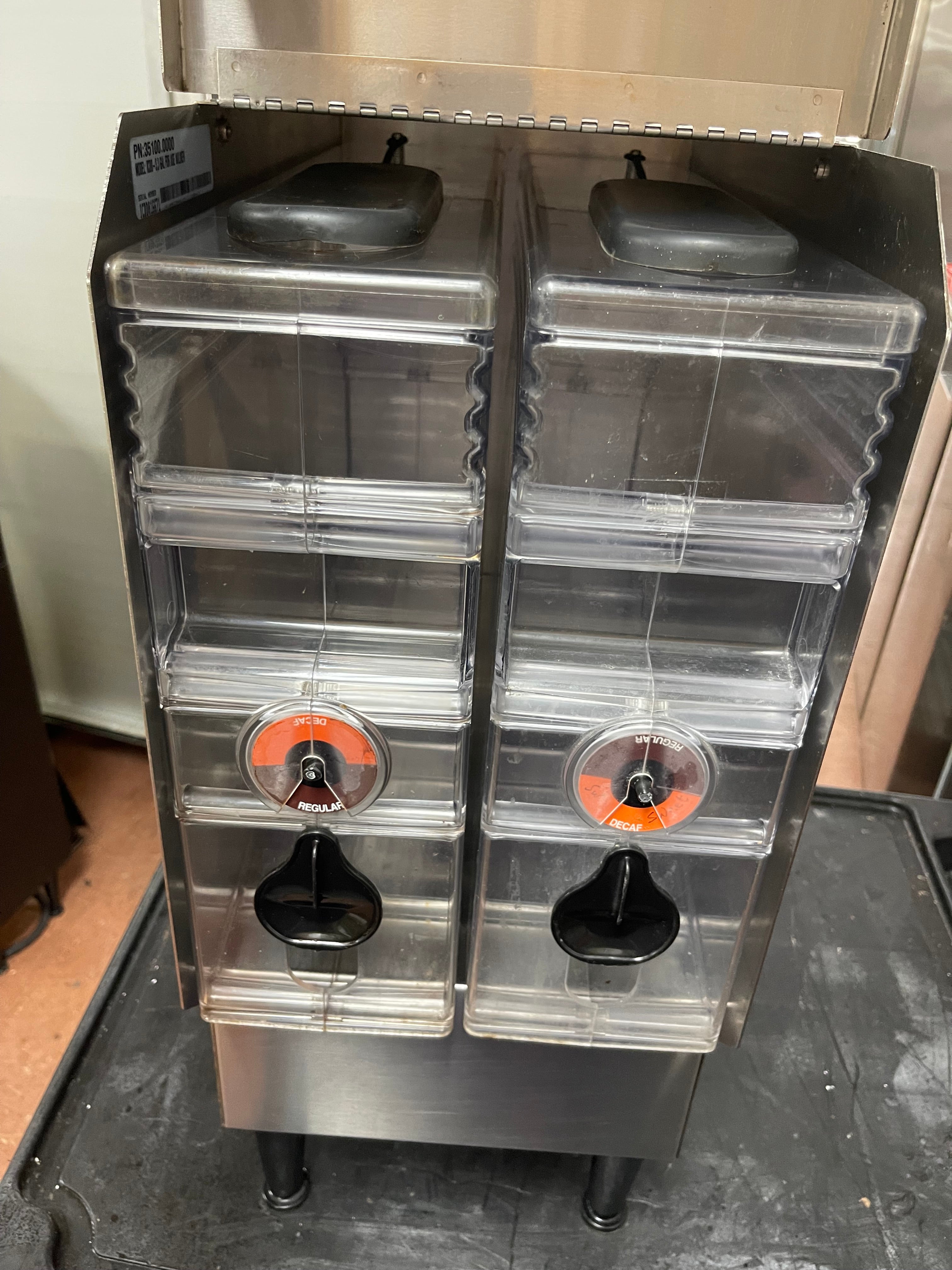 Used Bunn 35100.0000 ICDD-3 Stainless Iced Coffee Liner Dispenser 3.3 Gallon