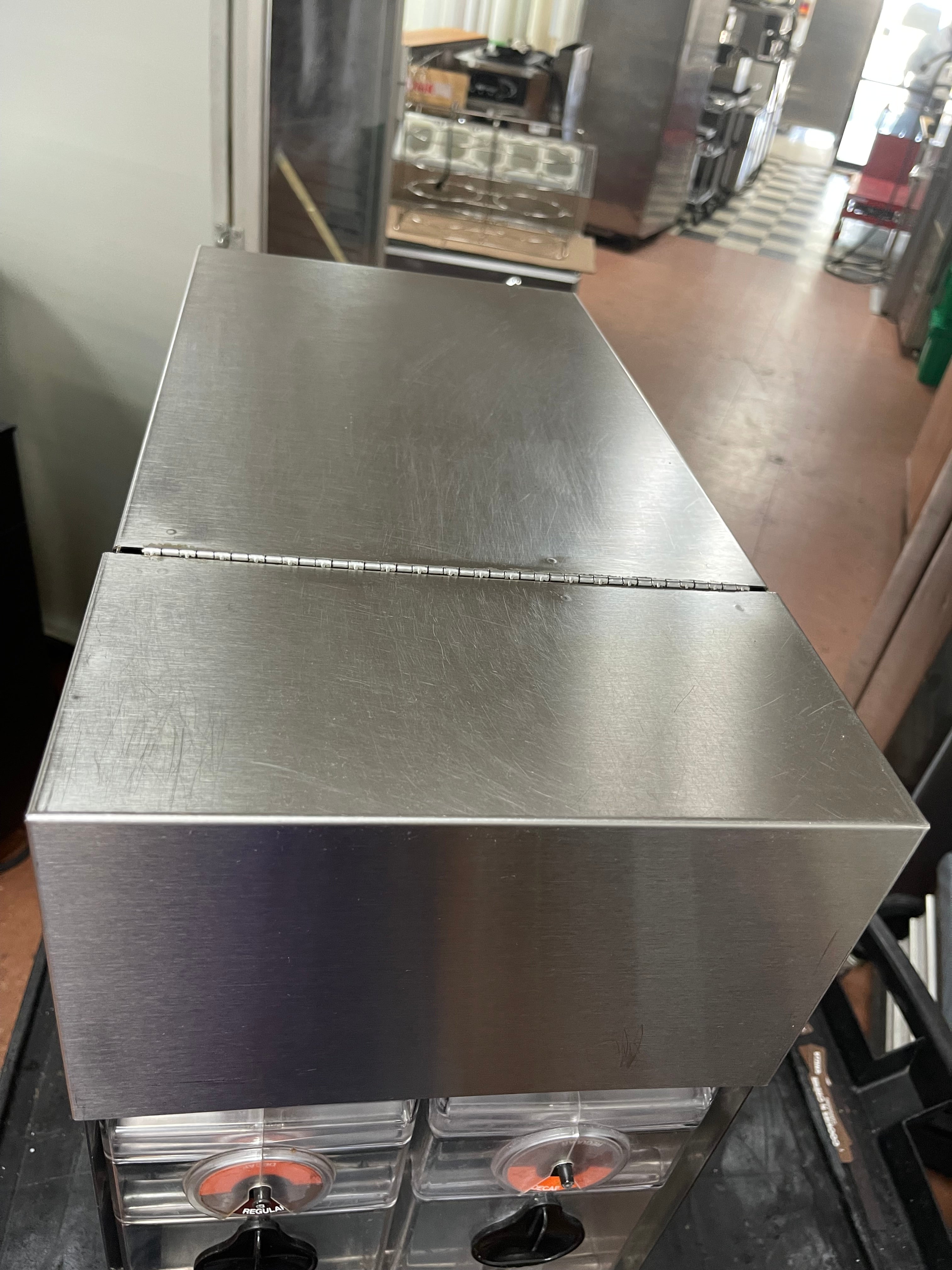 Used Bunn 35100.0000 ICDD-3 Stainless Iced Coffee Liner Dispenser 3.3 Gallon
