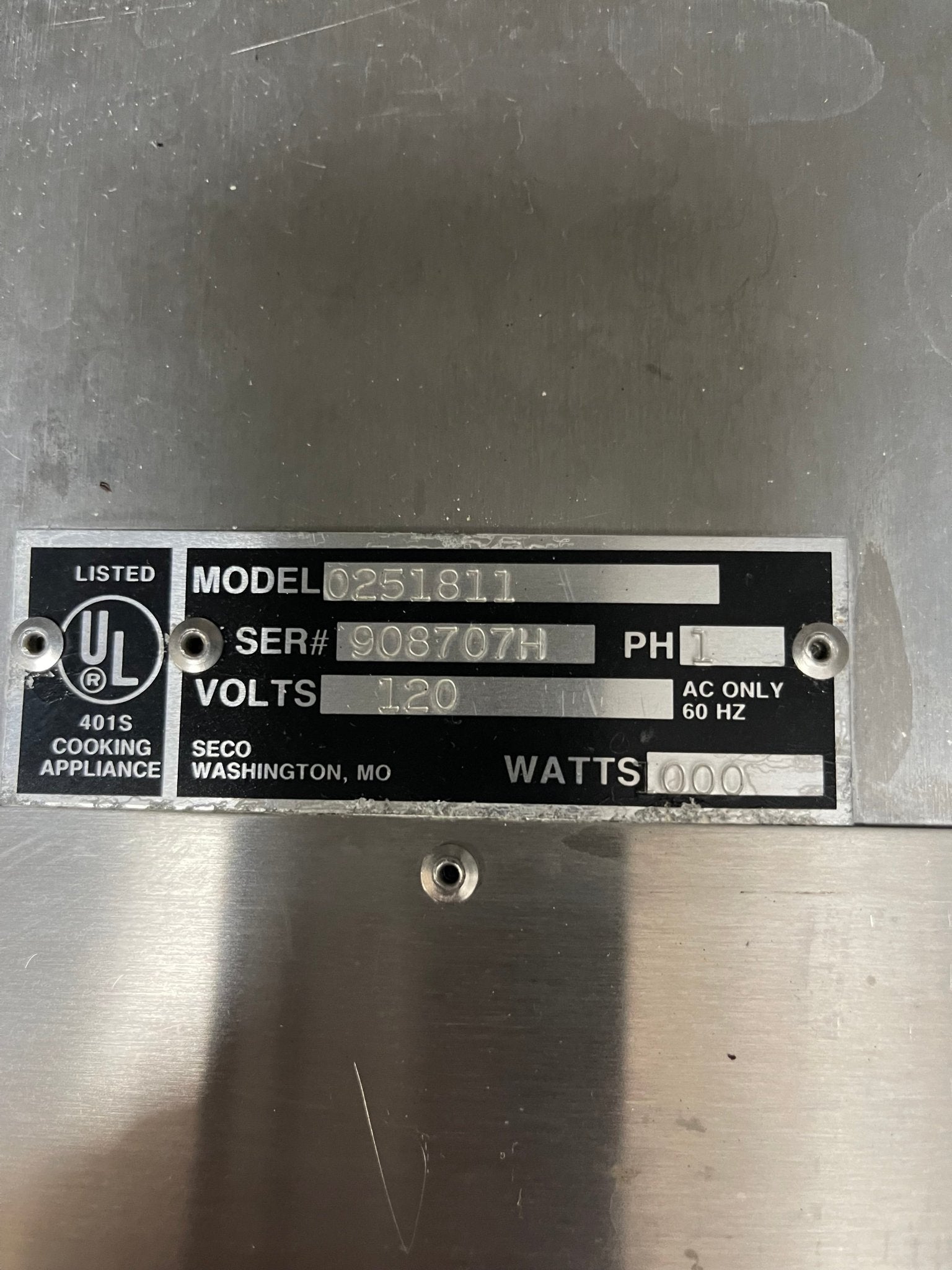 Used Seco 34 Tray Mobile Full Size Heated Humidified Dough Proofer Cabinet - 120V - Falcon Restaurant Supply - 8