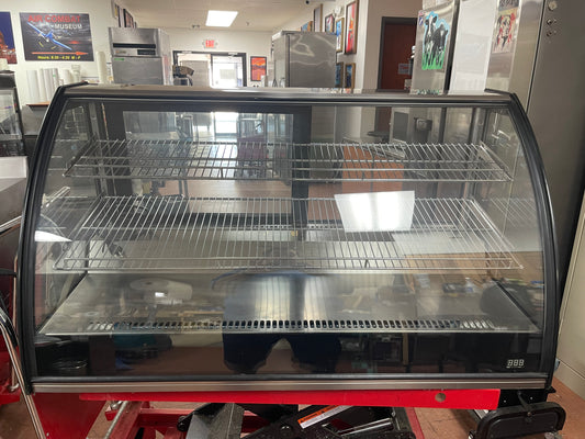 Used 48" Marchia MDC201 Countertop Refrigerated Glass Display Case with LED Lights - 120V