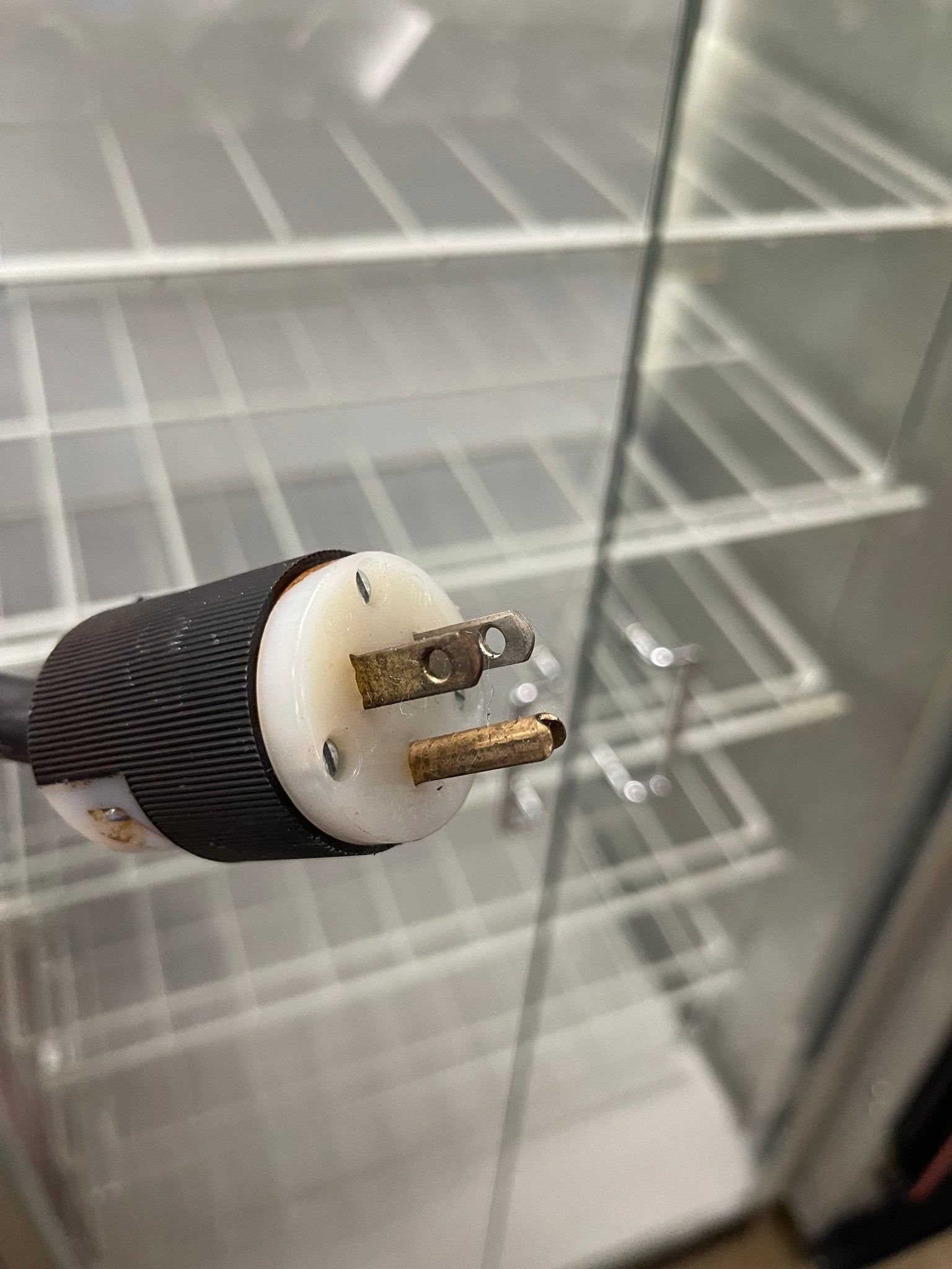 Used 70"H Self Closing Glass 2 Door Lighted Display Case 120V - Falcon Restaurant Supply - 3