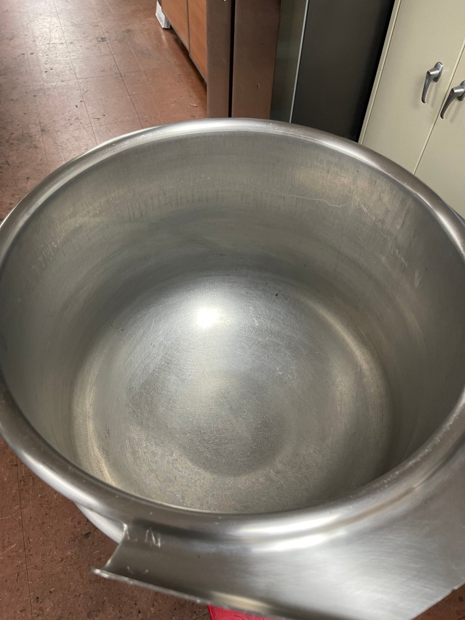 Used Cleveland KET - 12 - T 12 Gallon Tilting 2/3 Steam Jacketed Electric Tabletop Kettle - 240V 3Ph - Falcon Restaurant Supply - 5