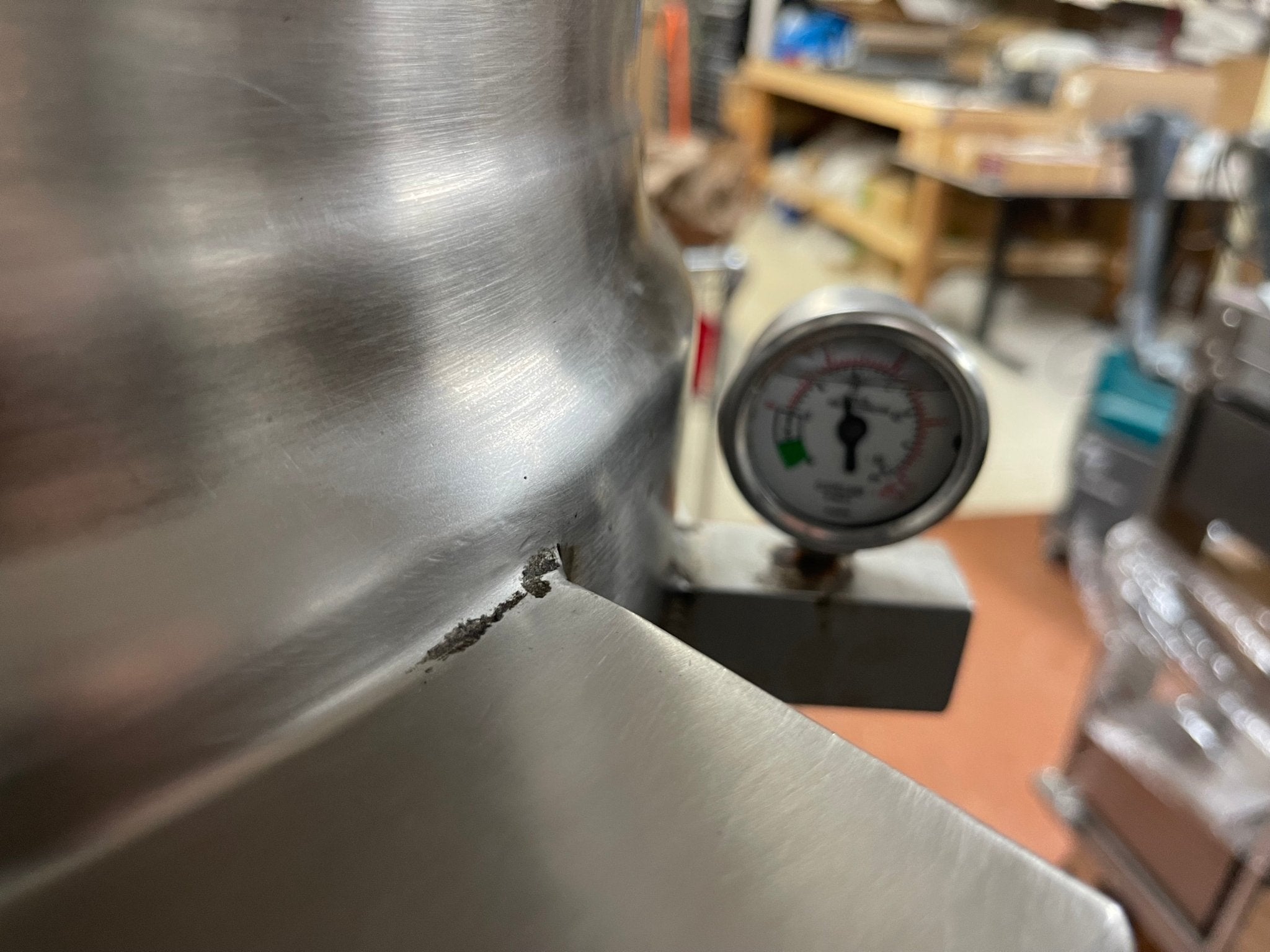 Used Cleveland KET - 12 - T 12 Gallon Tilting 2/3 Steam Jacketed Electric Tabletop Kettle - 240V 3Ph - Falcon Restaurant Supply - 9