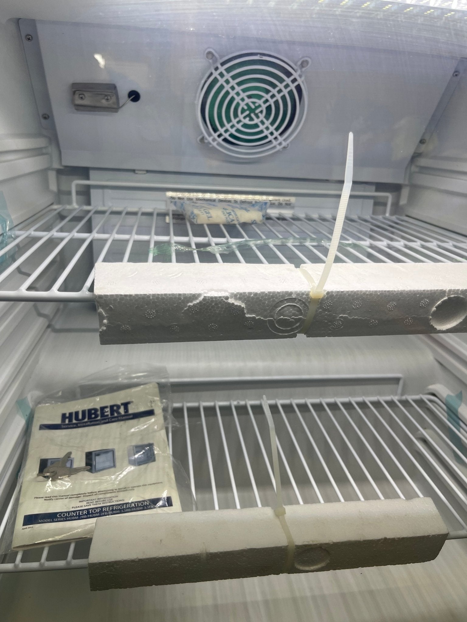 New Hubert HUBM - 3.5RBA 4.1 cu ft Refrigerated Lighted Merchandiser 120V - Falcon Restaurant Supply - 2