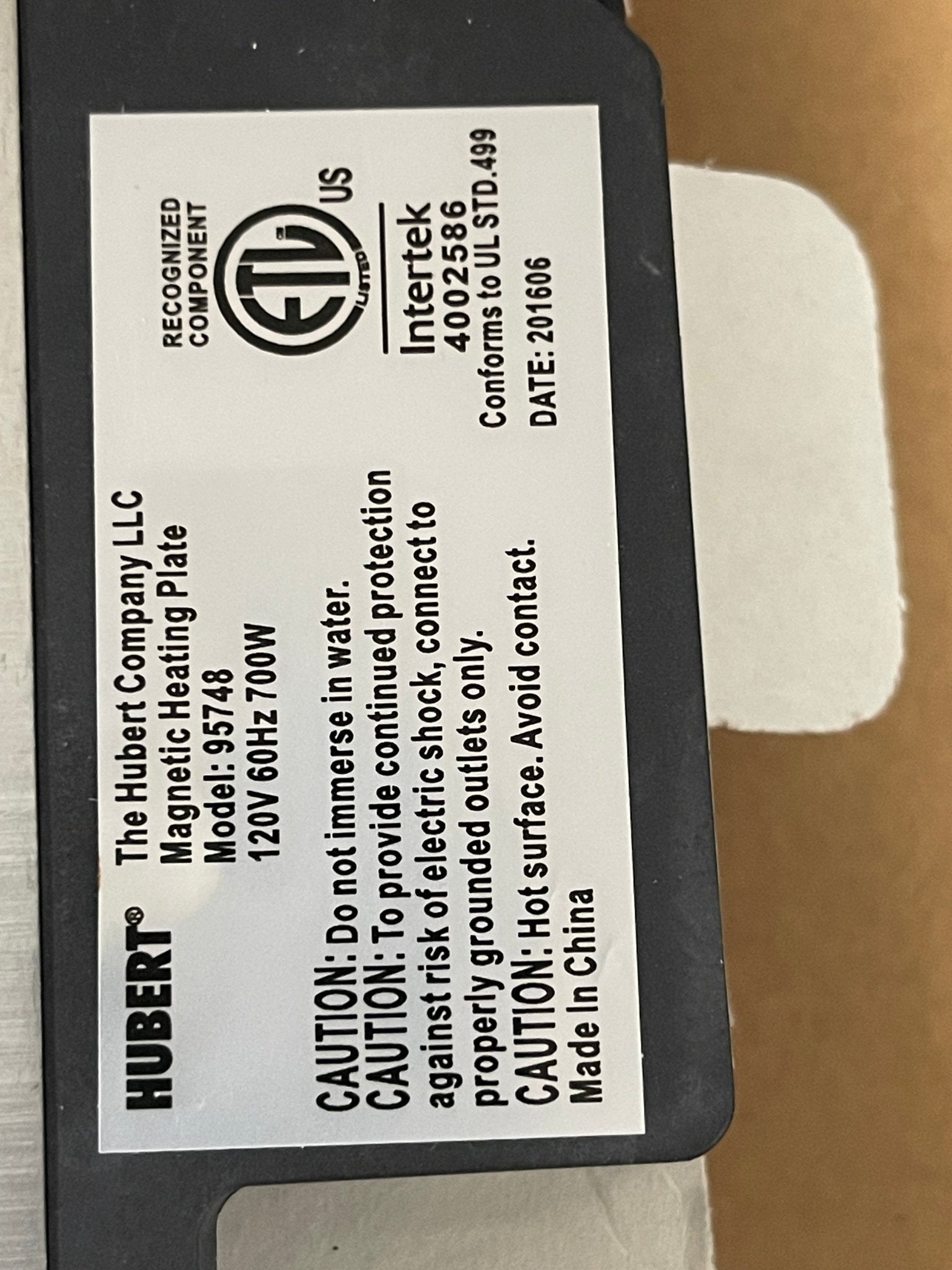 New Hubert 95748 Electric Chafer Heater Food Warmer Catering 120V 700W - WH