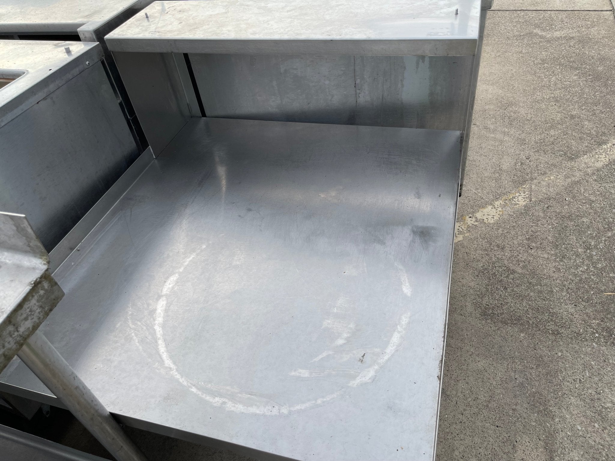 Used 37"W Stainless Steel Equipment Stand with Caster Wheels and Shelf - SS273 - Falcon Restaurant Supply - 3