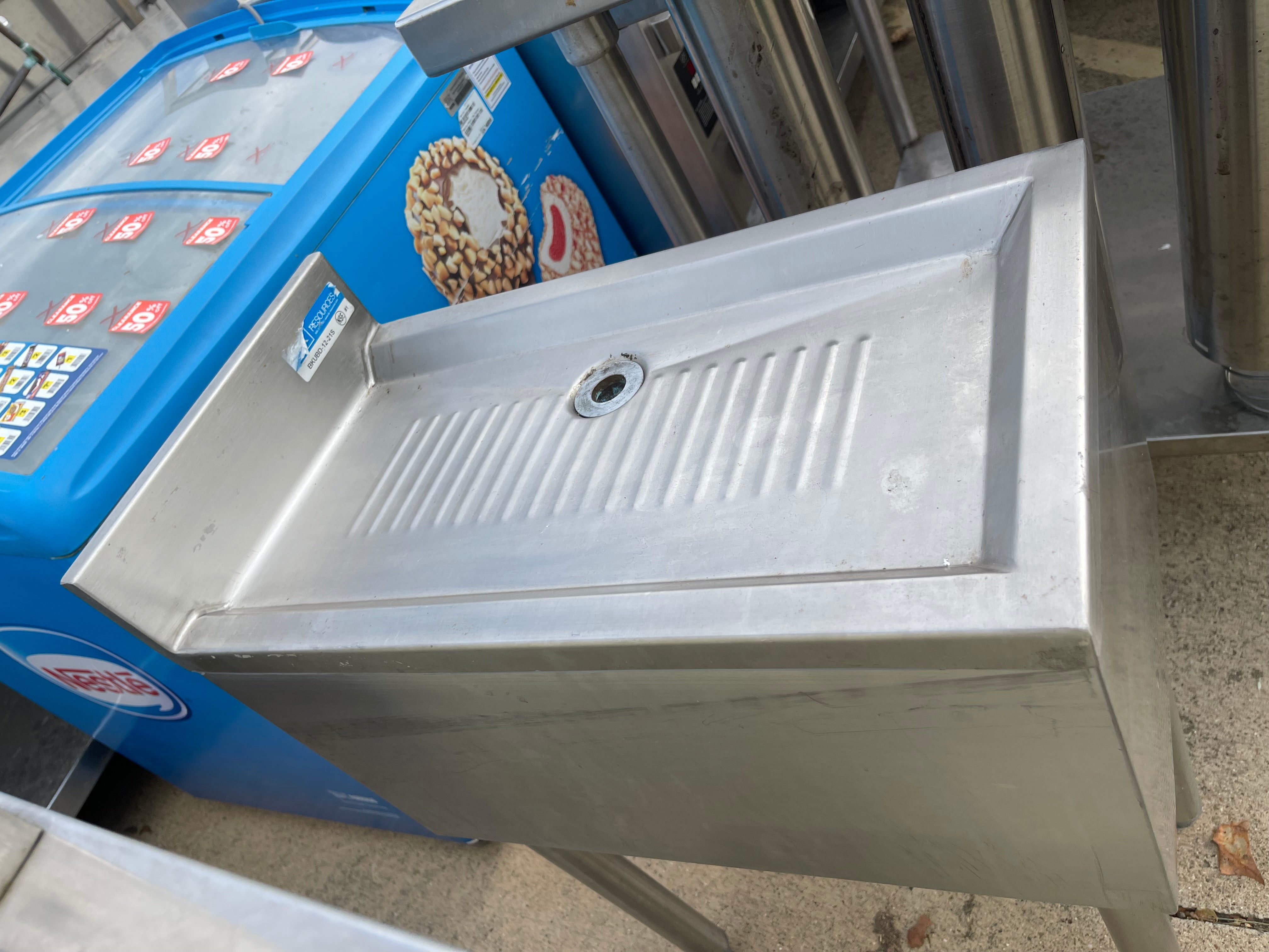 Used BK Resources BKUBD-12-21S Stainless Steel Underbar Drainboard - SS276