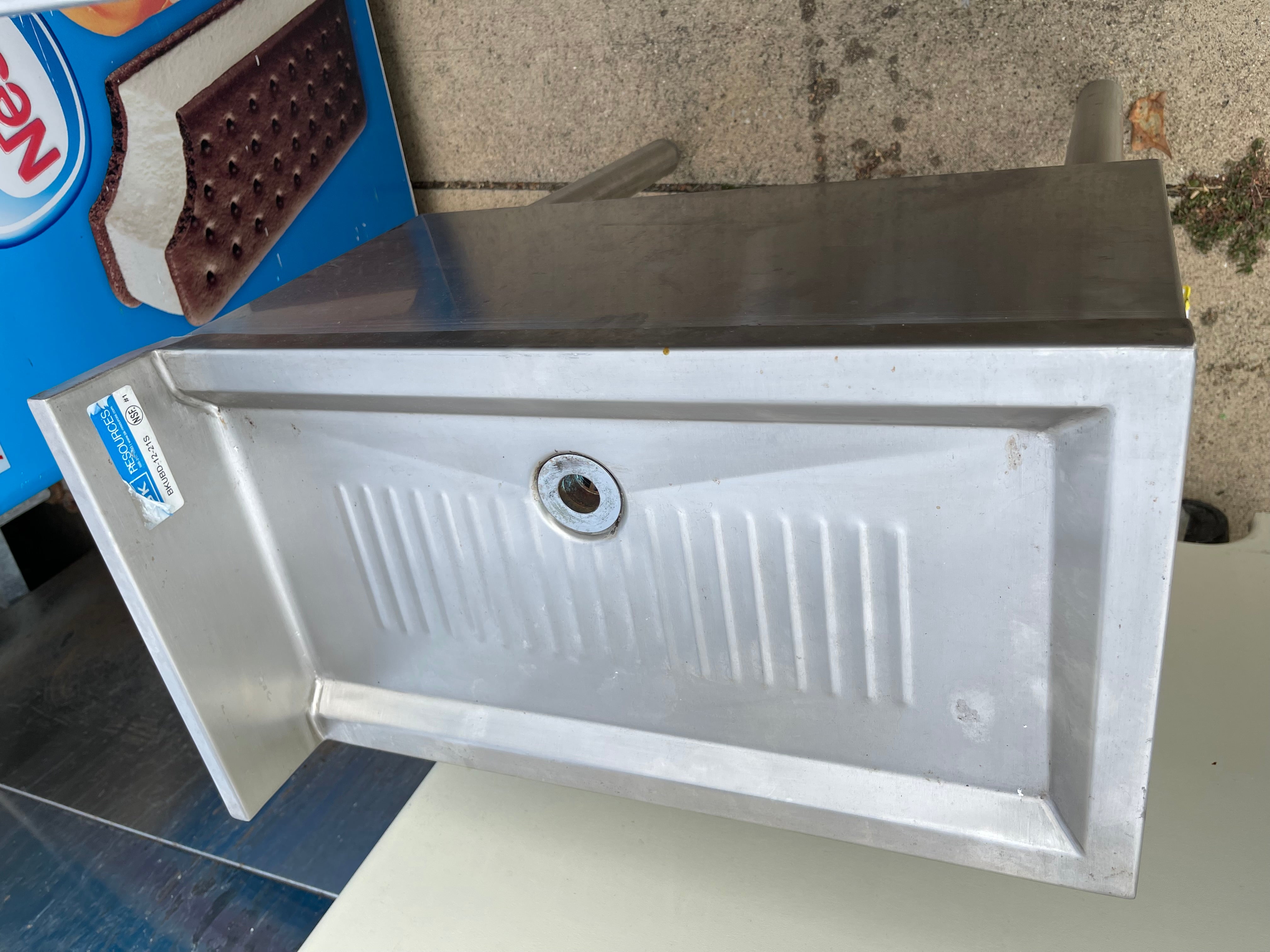 Used BK Resources BKUBD-12-21S Stainless Steel Underbar Drainboard - SS276