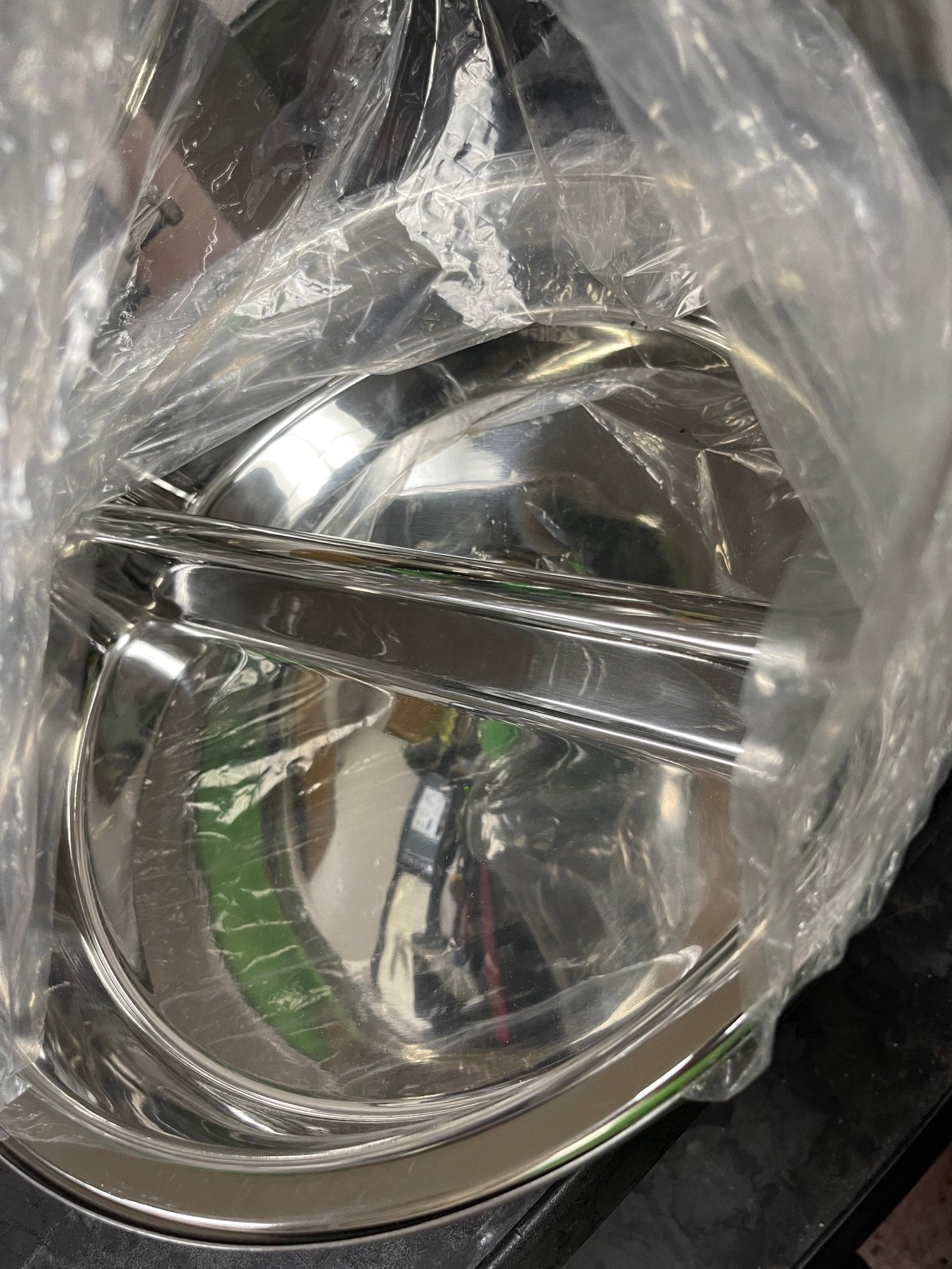 New Haber & Son Steelite Stainless Round Induction Chafer 2.0 Gal with Hinged Lid - Falcon Restaurant Supply - 3