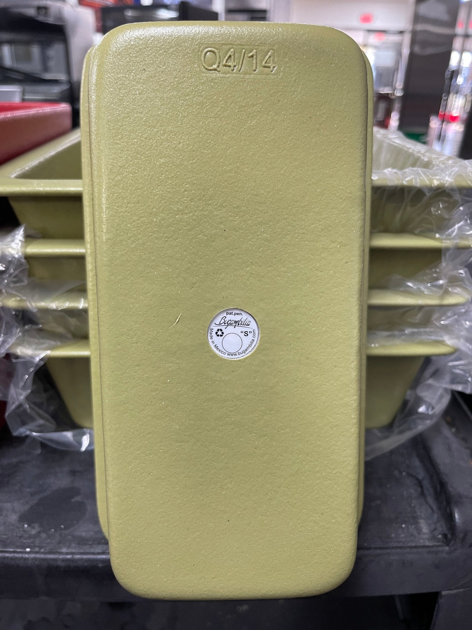 New G.E.T. Bugambilia Green Resin Coated Aluminum Salad Bar Deli Buffet Bowl - Falcon Restaurant Supply - 3