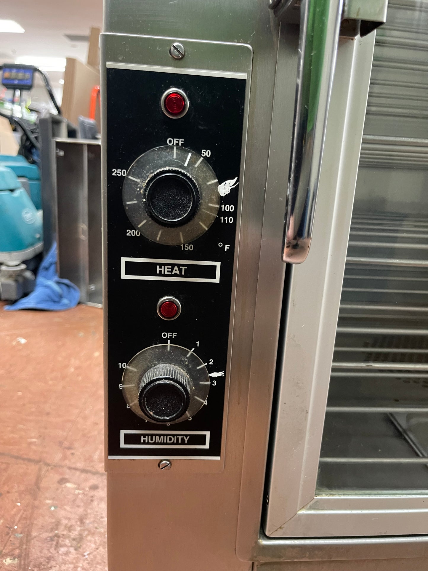 Used NU-VU OP-2FM Double Deck Electric Heated Proofer Oven Combo 120/208V, 3 Phase - Wired for 120V