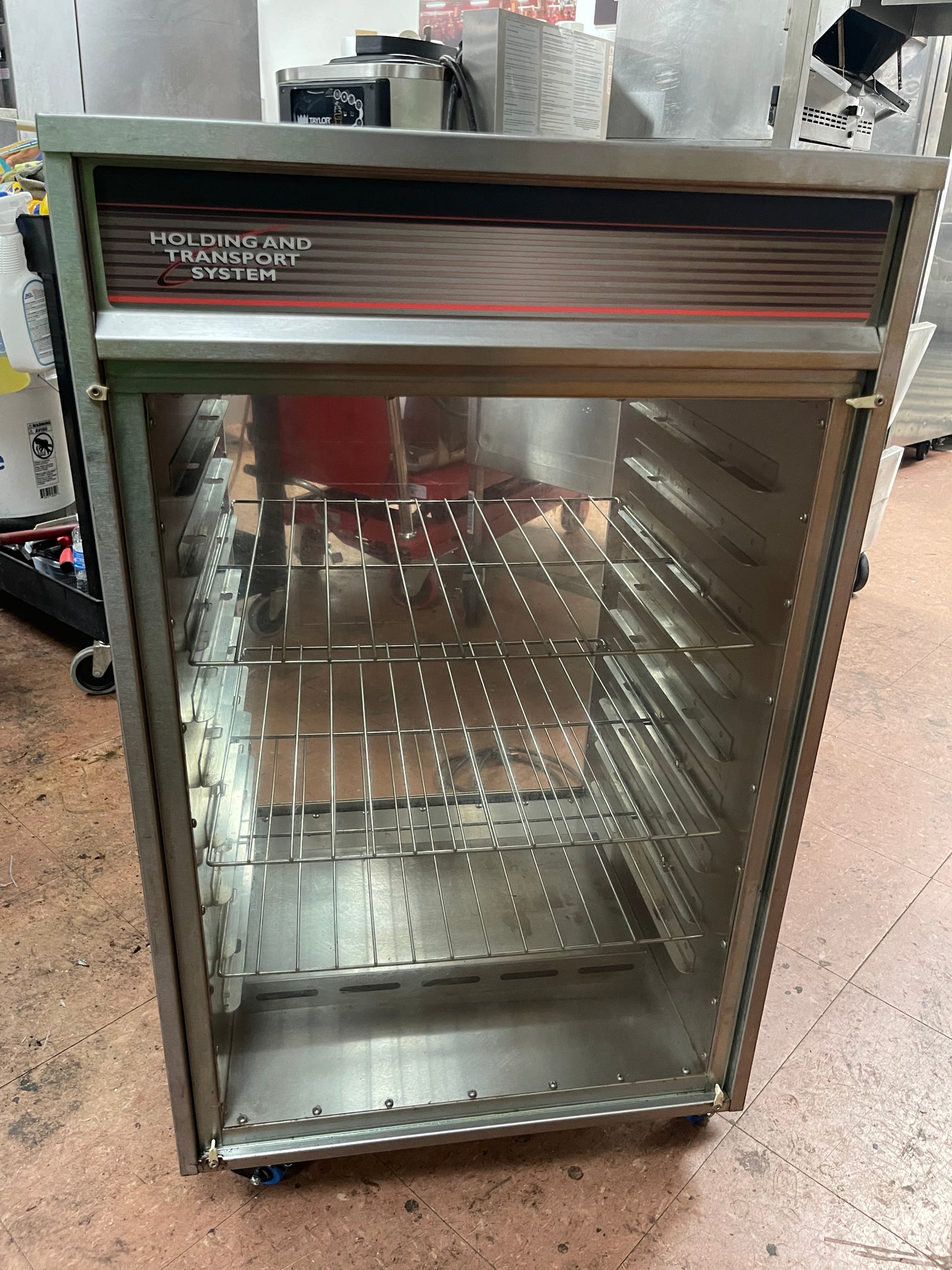 Used Wittco 500R Stainless Steel Half Height 8 Pan Electric Heated Holding Warmer Display Cabinet 120V