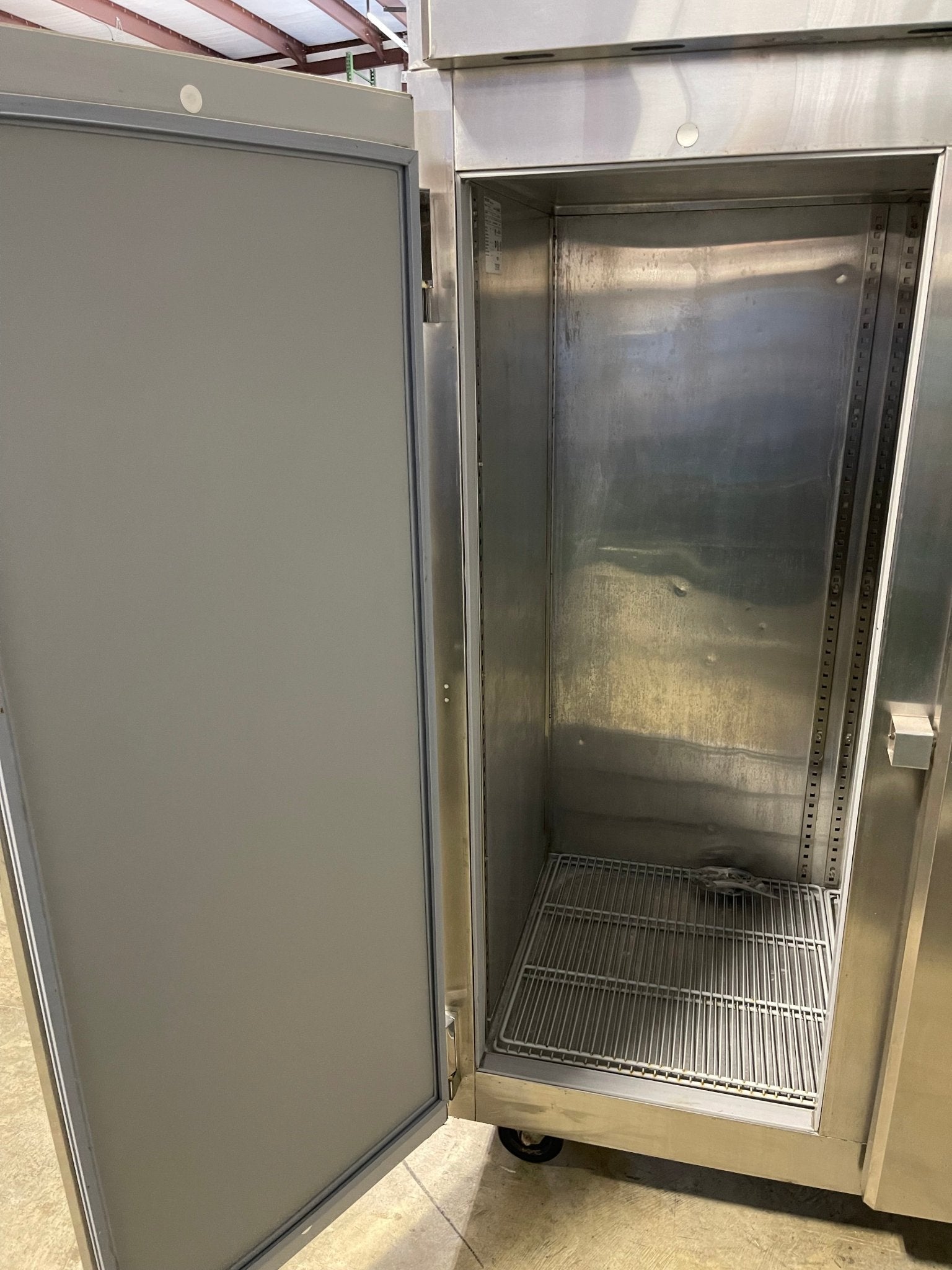 Used Victory VF - SA - 2D 52" Top Mounted Double Solid Door Reach - In Freezer 115V - Falcon Restaurant Supply - 6