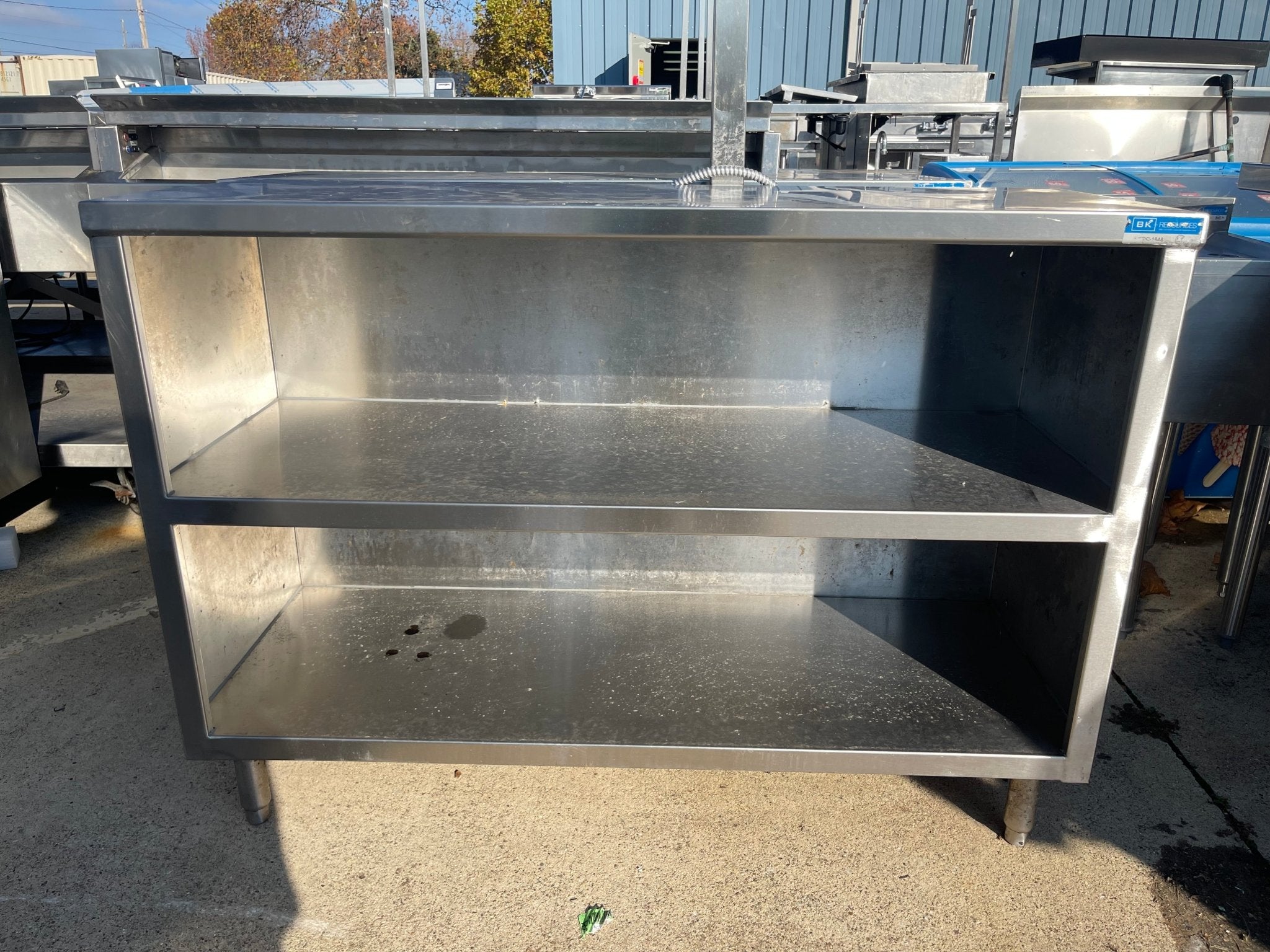 Used 48" BK Resources Stainless Steel Equipment Stand Cabinet With Shelves - SS277 - Falcon Restaurant Supply - 3
