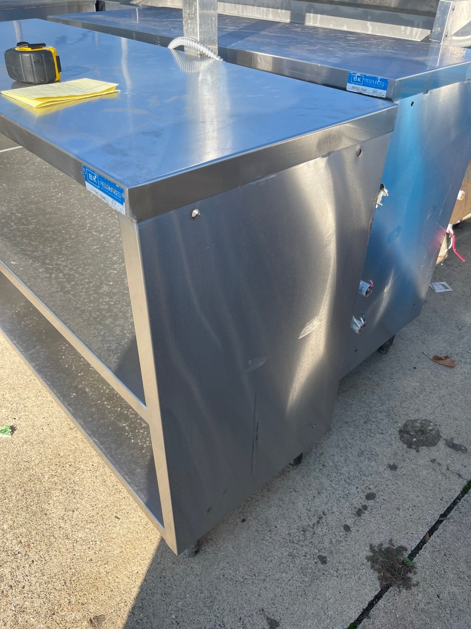 Used 48" BK Resources Stainless Steel Equipment Stand Cabinet With Shelves - SS277 - Falcon Restaurant Supply - 4