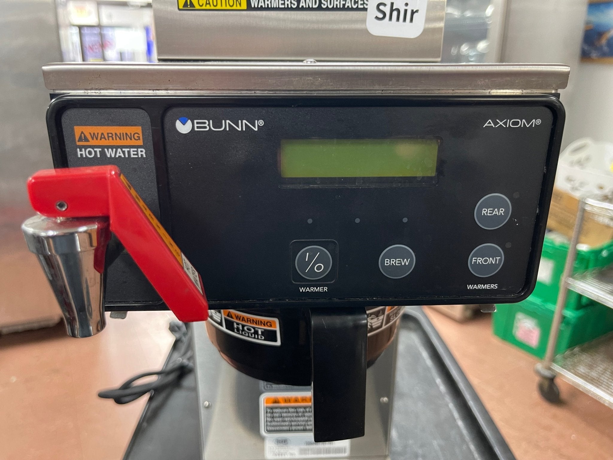 Used BUNN AXIOM® DV - 3 Dual Voltage 12 Cup Coffee Brewer Machine with 3 Warmers 120V - Shir - Falcon Restaurant Supply - 7
