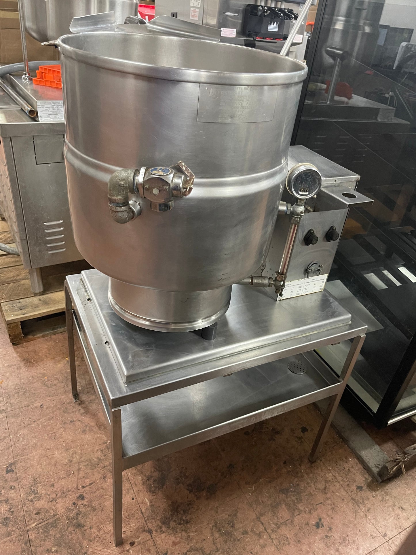 Used Groen TDB/7-40 Electric Tilting Stainless Steel Steam Kettle 40qt  208V 3Ph