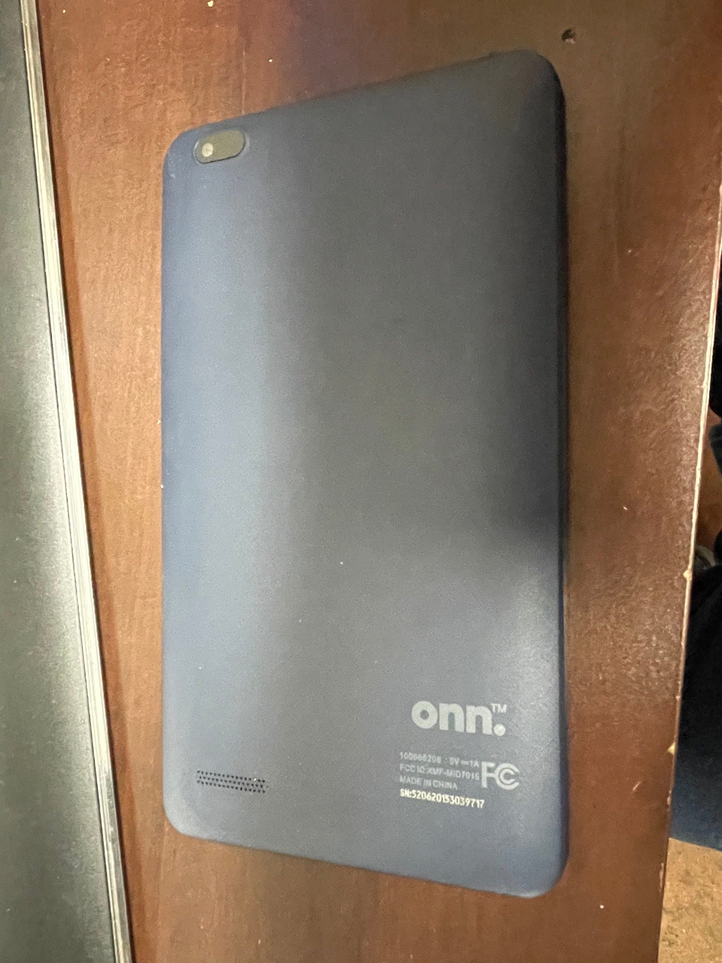 Used ONN 100005206 Surf Tablet 7" 16GB Android - Navy Blue with OrderLogic Installed for Restaurants.